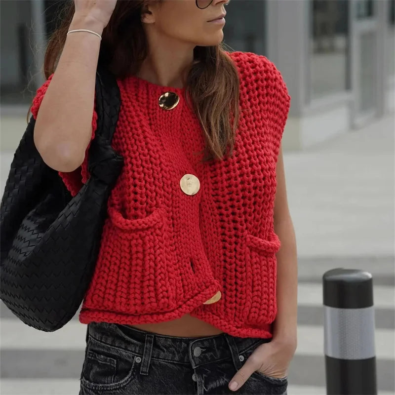 Knit Sleeveless Vests