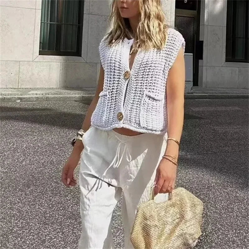 Knit Sleeveless Vests