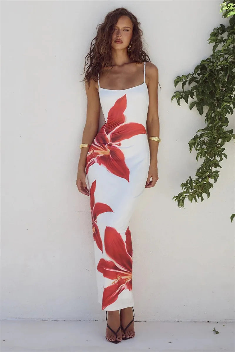 Floral Print Long Dress