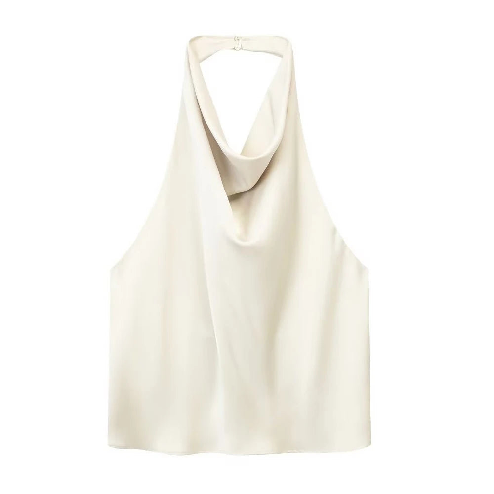 Flowing Halterneck Tank Top