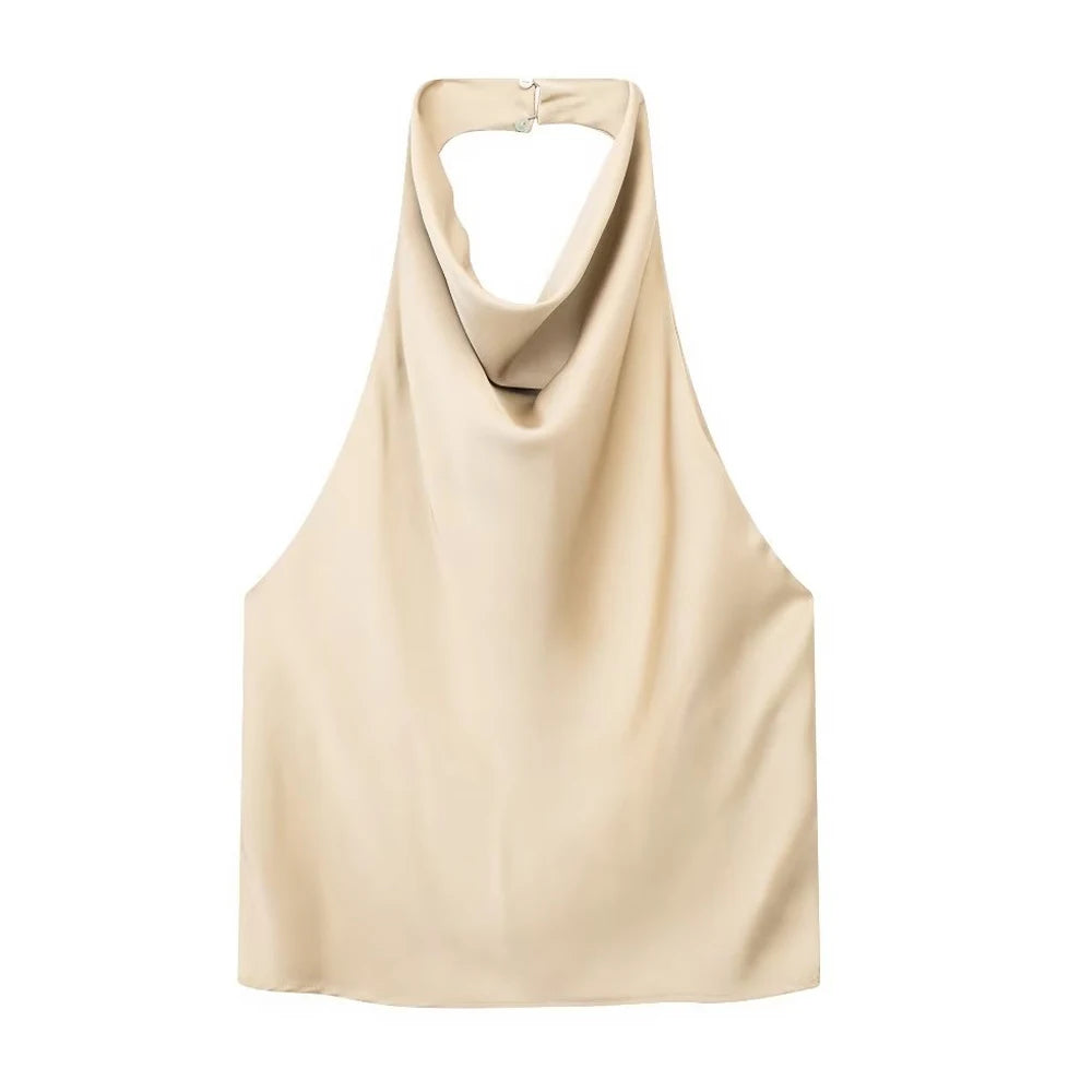 Flowing Halterneck Tank Top