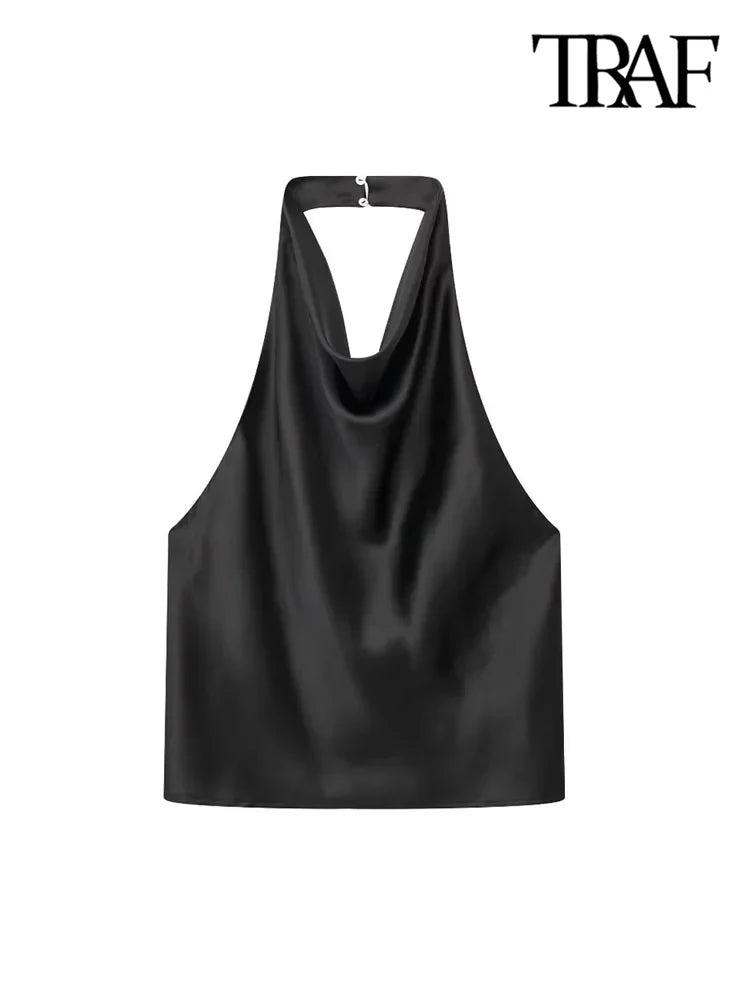 Flowing Halterneck Tank Top