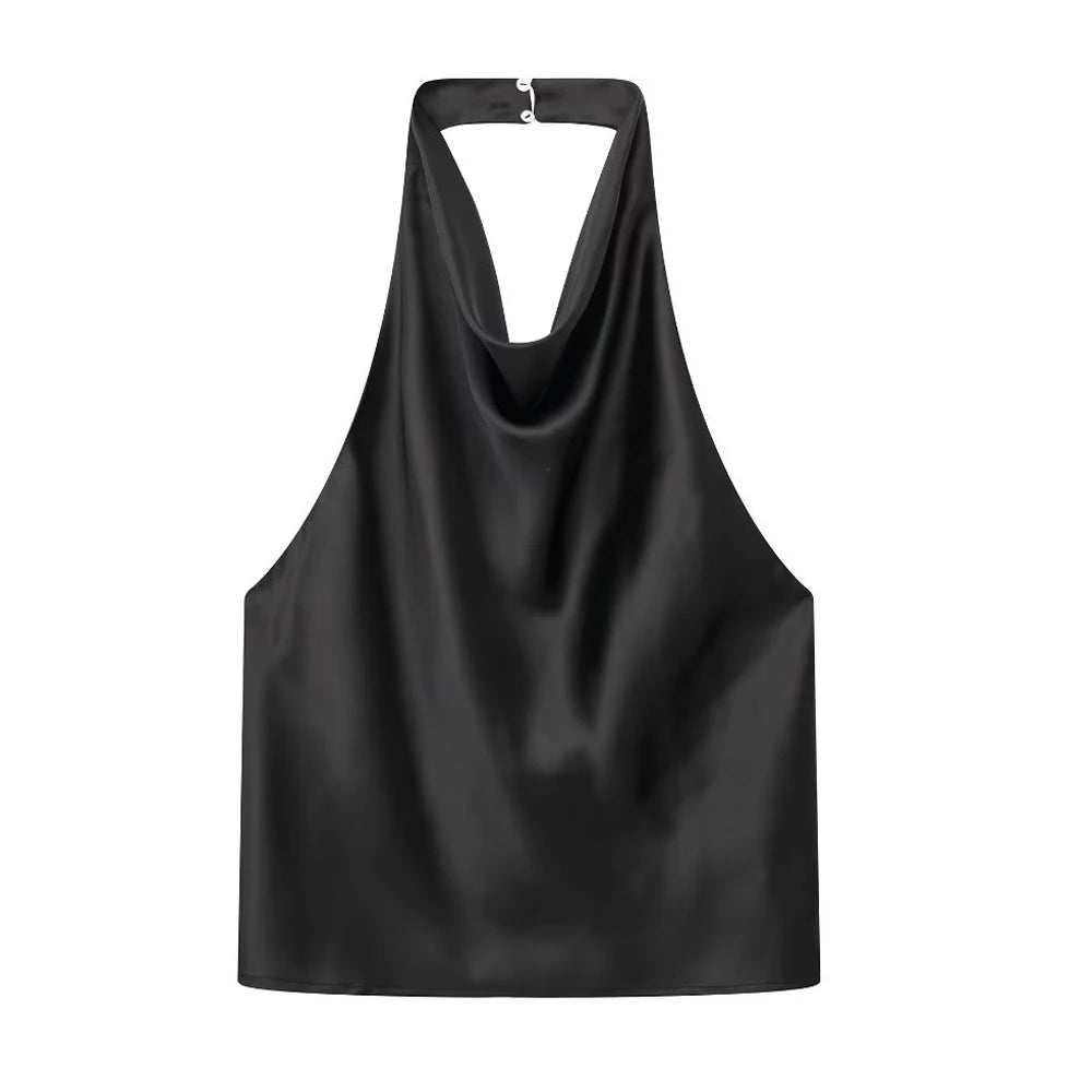 Flowing Halterneck Tank Top